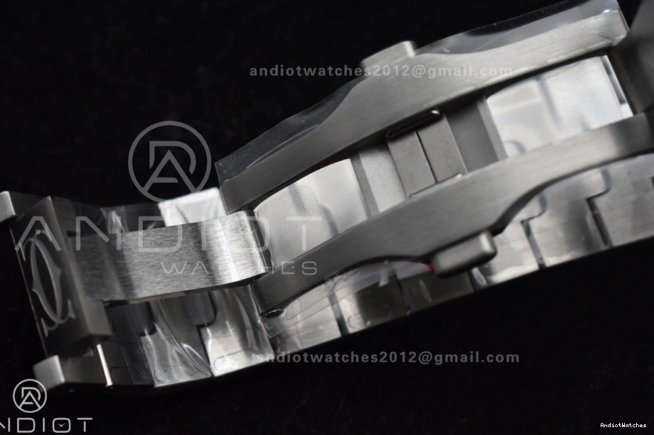 YG SS Bracelet Contemporary 1:1 de YG MIYOTA 1053 Best 40mm BVF on Cartier Santos Edition SS V 9015 White Dial SmartLinks 0509